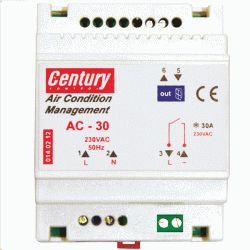 Συσκευή ελέγχου κλιματισμού AC-30, 1 έξοδος, 230V AC / 50Hz, 30A, για δωμάτια ξενοδοχείων