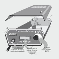 Επιτραπέζιος Dimmer Σειράς 17 για Ανεμιστήρες & Εξαεριστήρες 250-2500W , Century Control	