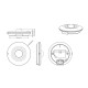 CS222D IR PIR Αισθητήρας Κίνησης 12-24VDC με Dry Contact & Αισθητήρα Φωτός – Έξυπνη Ανίχνευση για Smart Home, Ξενοδοχεία & Γραφεία