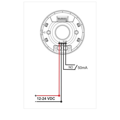 CS222D IR PIR Αισθητήρας Κίνησης 12-24VDC με Dry Contact & Αισθητήρα Φωτός – Έξυπνη Ανίχνευση για Smart Home, Ξενοδοχεία & Γραφεία
