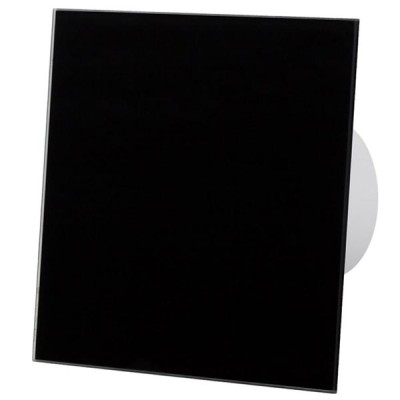 Εξαεριστήρας μπάνιου AirRoxy Standard 8W 230V Ø100 93 m³/h 50Hz 28db με μαύρη ματ γυάλινη πρόσοψη