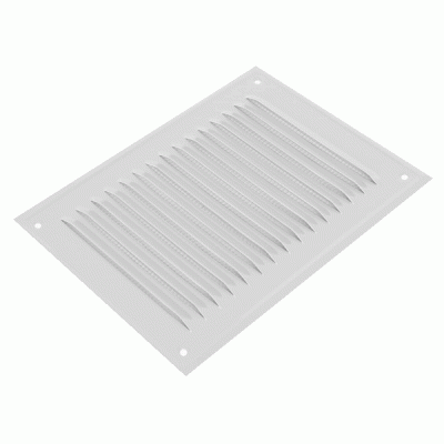 Περσίδα εξαερισμού ορθογώνια 140x210 μεταλλική AirRoxy λευκή με πλέγμα προστασίας Περσίδα εξαερισμού ορθογώνια 140x210 μεταλλική AirRoxy λευκή με πλέγμα προστασίας