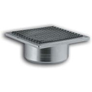Περσίδα εξαερισμού 150x150mm Φ100mm μεταλλική inox ανθεκτική σε υψηλές θερμοκρασίες -40ºC - +300ºC