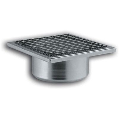 Περσίδα εξαερισμού 150x150mm Φ100mm μεταλλική inox ανθεκτική σε υψηλές θερμοκρασίες -40ºC - +300ºC