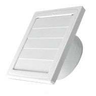 Περσίδα εξαερισμού βαρύτητας Φ125m 150x150mm μεταλλική εξωτερικής τοποθέτησης