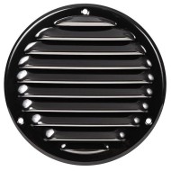 Περσίδα εξαερισμού στρόγγυλη μαύρη Φ125mm Europlast MR125M με πλέγμα προστασίας
