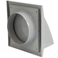 Περσίδα εξαερισμού Europlast ND12FV 190x190mm Ø125mm γκρι πλαστική