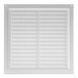 Περσίδα εξαερισμού λευκή 250x250mm πλαστική τετράγωνή Europlast VR2525 με πλέγμα προστασίας Περσίδα εξαερισμού λευκή 250x250mm πλαστική τετράγωνή Europlast VR2525 με πλέγμα προστασίας