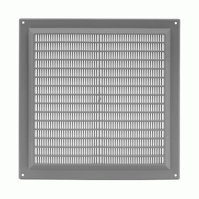 Περσίδα εξαερισμού γκρι 250x250mm πλαστική τετράγωνή Europlast VR2525P με πλέγμα προστασίας Περσίδα εξαερισμού γκρι 250x250mm πλαστική τετράγωνή Europlast VR2525P με πλέγμα προστασίας