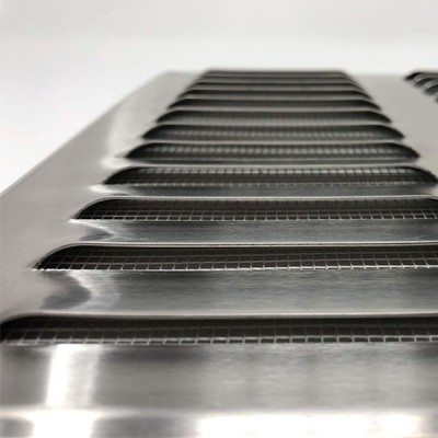 Περσίδα εξαερισμού inox ορθογώνια 260x280mm Europlast MR2628I με πλέγμα προστασίας