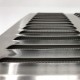 Περσίδα εξαερισμού inox ορθογώνια 260x280mm Europlast MR2628I με πλέγμα προστασίας
