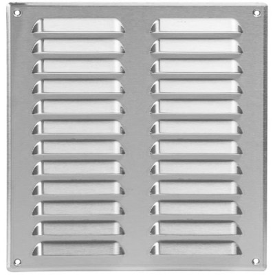 Περσίδα εξαερισμού inox ορθογώνια 260x280mm Europlast MR2628I με πλέγμα προστασίας