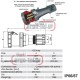 Βιομηχανικός ρευματοδότης προεκτάσεως 4x125A (φις θηλυκό) τριφασικός 400V IP67 PCE 244-6