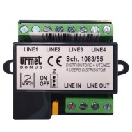 Διακλαδωτήρας URMET 1083/55 για συστήματα 2Voice με προστασία από βραχυκύκλωμα εξόδου