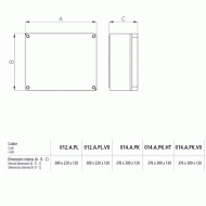 Κουτί χειρισμού εξωτερικό MARLANVIL 014PK 380x300x120mm με διάφανες καπάκι στεγανό IP66 Κουτί χειρισμού εξωτερικό MARLANVIL 014PK 380x300x120mm με διάφανες καπάκι στεγανό IP66