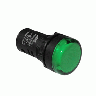 Ενδεικτική λυχνία Led πόρτας πίνακος 230V Φ22mm πράσινη
