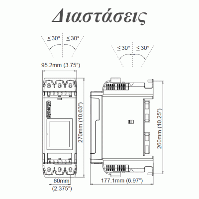 Ομαλός εκκινητής ψηφιακός Fairford SGY-107-4-01 18,5KW/35A 92,5x270x177mm
