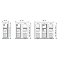 Πλαίσιο 2 θέσεων URMET 1148/62 για Sinthesi S2 με διαστάσεις 209 x 125 mm Πλαίσιο 2 θέσεων URMET 1148/62 για Sinthesi S2 με διαστάσεις 209 x 125 mm