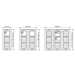 Πλαίσιο 1 θέσης URMET 1148/61 για Sinthesi S2 με διαστάσεις 119 x 125 mm