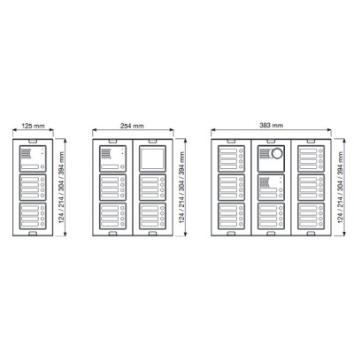 Πλαίσιο 1 θέσης URMET 1148/61 για Sinthesi S2 με διαστάσεις 119 x 125 mm