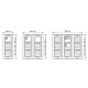 Πλαίσιο 1 θέσης URMET 1148/61 για Sinthesi S2 με διαστάσεις 119 x 125 mm