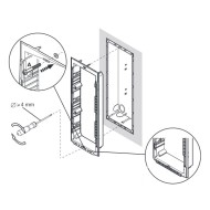 Πλαίσιο 4 θέσεων URMET 1148/64 για Sinthesi S2 με διαστάσεις 389 x 125 mm Πλαίσιο 4 θέσεων URMET 1148/64 για Sinthesi S2 με διαστάσεις 389 x 125 mm