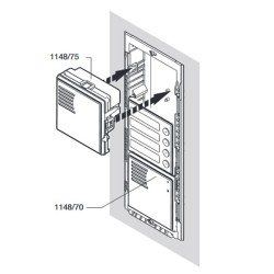 Μεγάφωνο URMET 1148/75 IP42 με διαστάσεις 90 x 90 mm