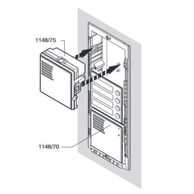 Μεγάφωνο URMET 1148/75 IP42 με διαστάσεις 90 x 90 mm