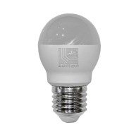 Λάμπα led G45 σφαιρική Ε27 ισχύος 7W 230V 3000k λευκό θερμό φως 700lm δέσμης 180° με ματ κάλυμμα