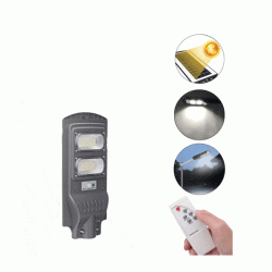 Αυτόνομο ηλιακό φωτιστικό LED 60W ψυχρό φως 6000k με αισθητήρα κίνησης στεγανό IP65