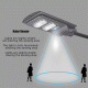 Αυτόνομο ηλιακό φωτιστικό LED 60W ψυχρό φως 6000k με αισθητήρα κίνησης στεγανό IP65