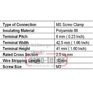 Κλέμμα ράγας KUT 2,5N ονομαστικής τάσης 1000V AC/DC 2,5mm Κλέμμα ράγας KUT 2,5N ονομαστικής τάσης 1000V AC/DC 2,5mm
