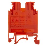 Κλέμμα ράγας έγχρωμη - πορτοκαλί 4mm KUT 4 ORANGE