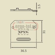 Τερματική πλάκα κλέμμας KUT 2,5-4-6-10 KPX
