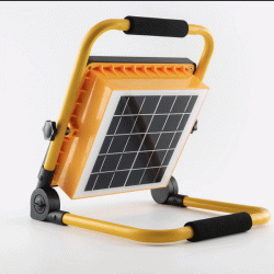 Ηλιακός φορητός προβολέας Led Hsl-2350-50W ψυχρό φως 6000k με λειτουργία powerbank
