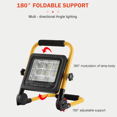 Ηλιακός φορητός προβολέας Led Hsl-2350-50W ψυχρό φως 6000k με λειτουργία powerbank Ηλιακός φορητός προβολέας Led Hsl-2350-50W ψυχρό φως 6000k με λειτουργία powerbank