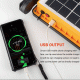 Ηλιακός φορητός προβολέας LED Hsl-2350-100W ψυχρό φως 6000k με θύρα USB