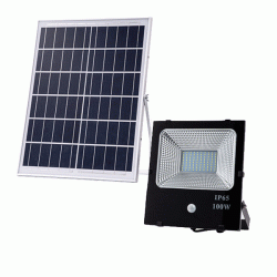 Αυτόνομος ηλιακός LED προβολέας Hsl-Tgd-3520-100W ψυχρό φως 6000k με αισθητήρα κίνησης