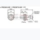 Επαγωγικός διακόπτης σύνδεσης Φ18 με CONNECTOR M12 12-24VDC εμβέλεια 8mm PNP - NO PRCM18-8DP
