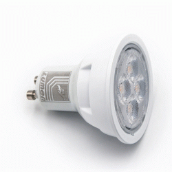 Λάμπα Led GU10 Ø50mm 10W 230V θερμό φως 3000k 1000lm δέσμης 38° ντιμαριζόμενη