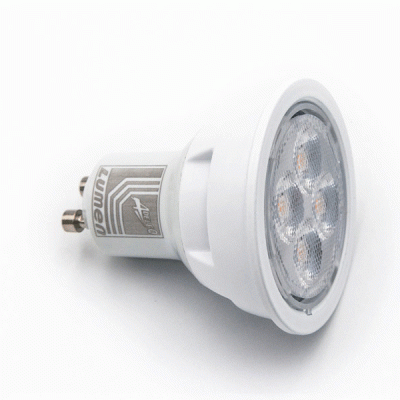 Λάμπα Led GU10 Ø50mm 10W 230V θερμό φως 3000k 1000lm δέσμης 38° ντιμαριζόμενη Λάμπα Led GU10 Ø50mm 10W 230V θερμό φως 3000k 1000lm δέσμης 38° ντιμαριζόμενη