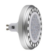Λάμπα led τύπου AR111 GU10 ισχύος 15W 230V 4000k ενδιάμεσο λευκό φως δέσμης 24° 1500lm