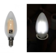 Λάμπα led filament κεράκι ματ COG Ε14 ισχύος 6W 230V 4000k ενδιάμεσο φως 700lm δέσμης 360°