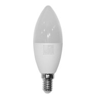 Λάμπα led E14 C37 κεράκι 8W 230V 3000k θερμό λευκό φως δέσμης 240° 800lm με πλαστική επικάλυψη