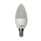 Λάμπα led E14 C37 κεράκι 7W 230V 6200k ψυχρό λευκό φως δέσμης 240° 700lm με πλαστική επικάλυψη