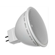 Λάμπα LED SMD MR16 GU5.3 ισχύος 5W 42VAC δέσμη 105° 3000k θερμό λευκό φως πλαστική Economy