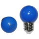 Λάμπα led SMD σφαιρική Ø45mm Ε27 ισχύος 2W 230V μπλε φως δέσμης 330° και μπλε κάλυμμα