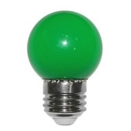 Λάμπα led SMD σφαιρική Ε27 Ø45mm 2W 230V πράσινο φως δέσμης 330° και πράσινο κάλυμμα