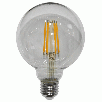 Διακοσμητική λάμπα led  E27 Globe Ø95mm 10W 230V 2800k θερμό λευκό φως 1500lm σφαιρική COG