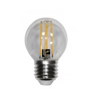 Διακοσμητική λάμπα led COG σφαιρική Ε27 6W 230V ντιμαριζόμενη 2800k θερμό φως διάφανη